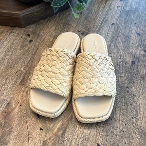 Vince Woven Natural Sandals